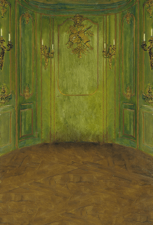 Green Retro Portrait Photo Background Backdrop SBH0560