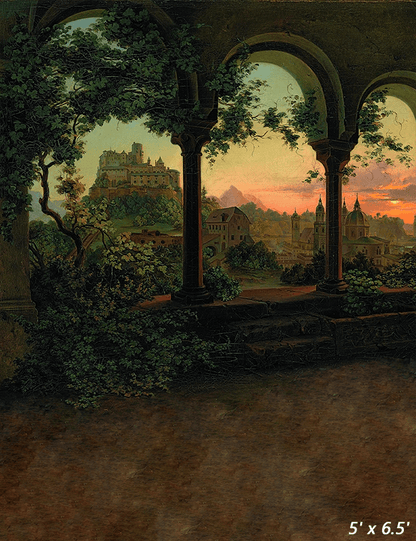 Castles and Medieval Themed Background Backdrop SBH0561