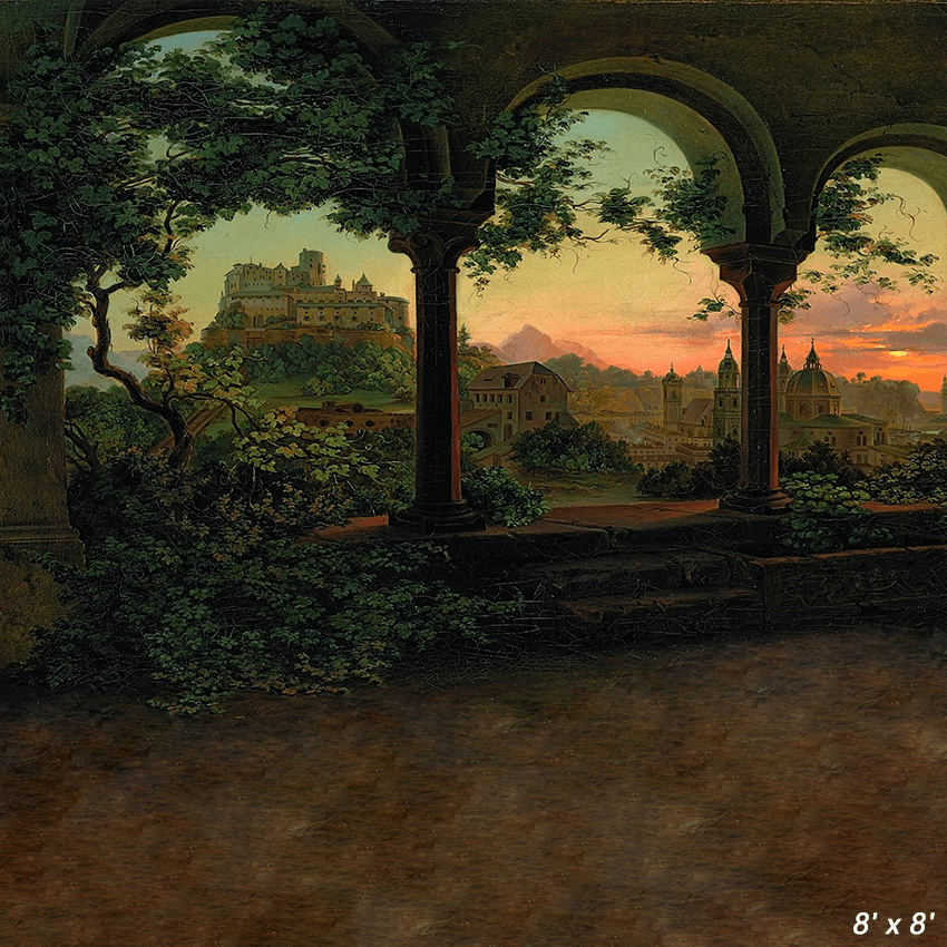 Castles and Medieval Themed Background Backdrop SBH0561