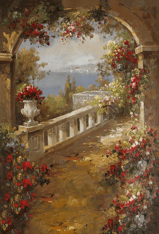 Oil painting Landscape Background Backdrop for Photo SBH0562