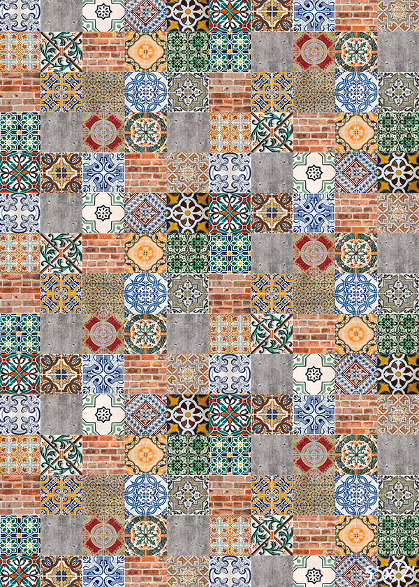 Ceramic Tiles Patterns Backdrop Background for Photo SBH0574