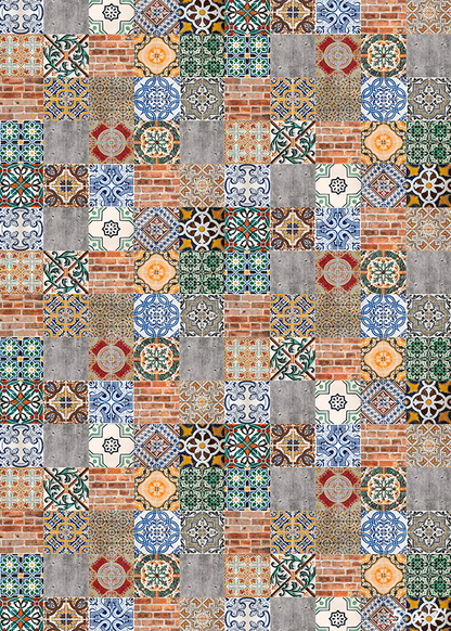 Ceramic Tiles Patterns Backdrop Background for Photo SBH0574