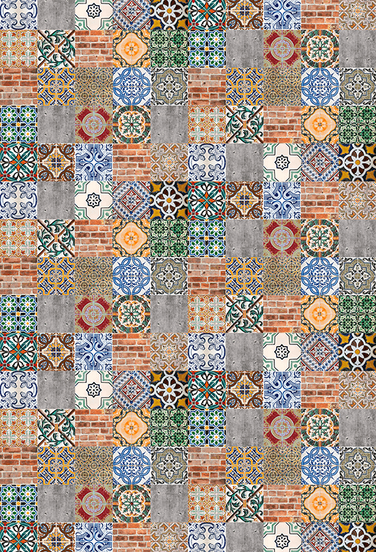 Ceramic Tiles Patterns Backdrop Background for Photo SBH0574
