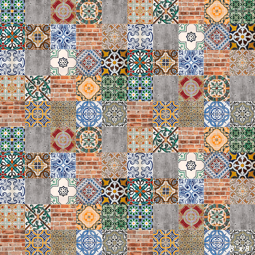 Ceramic Tiles Patterns Backdrop Background for Photo SBH0574