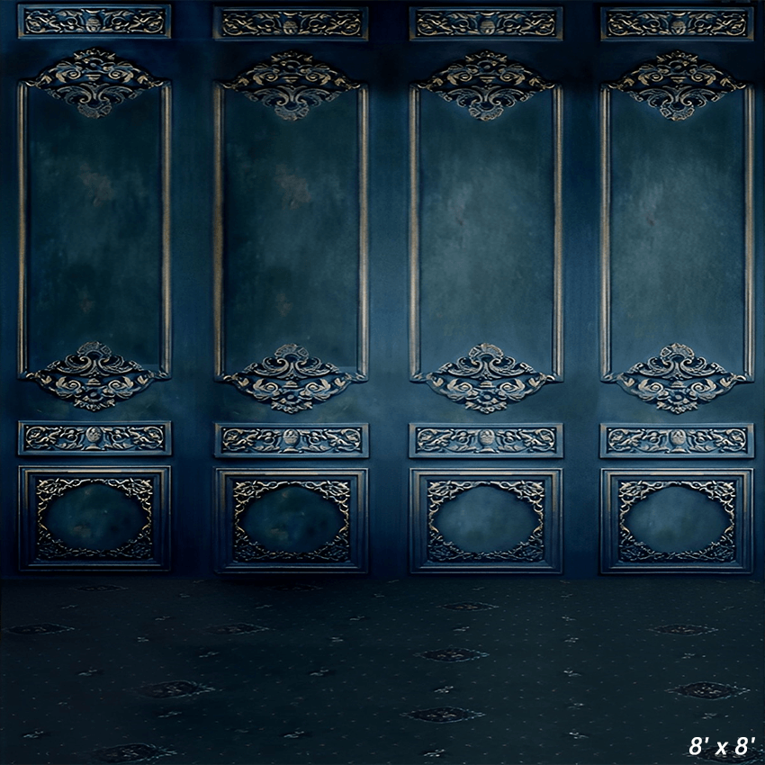 Royal Dark Blue Black Wall Backdrop Shoot Studio Prop SBH0578