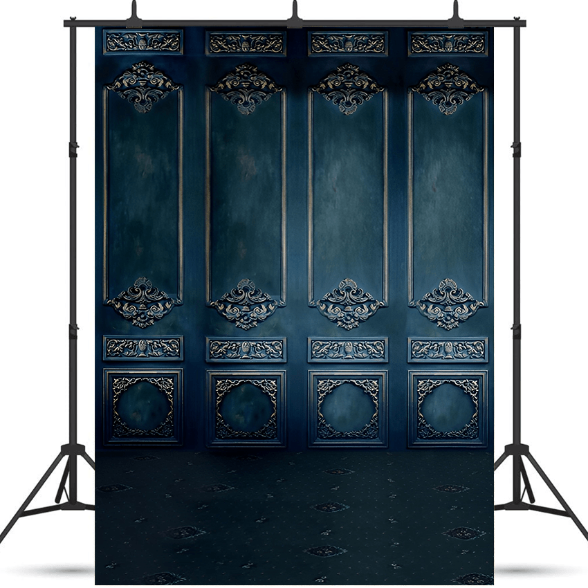 Royal Dark Blue Black Wall Backdrop Shoot Studio Prop SBH0578