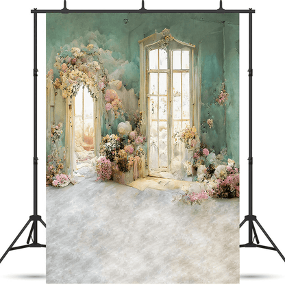 Vintage Room Oil Painting Flowers Backdrop Photo Studio SBH0586