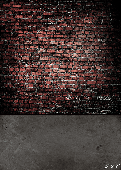 Retro Brown Brick Wall Backdrop Photo Studio SBH0587