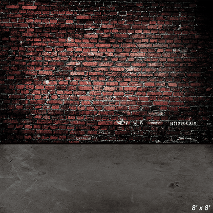 Retro Brown Brick Wall Backdrop Photo Studio SBH0587
