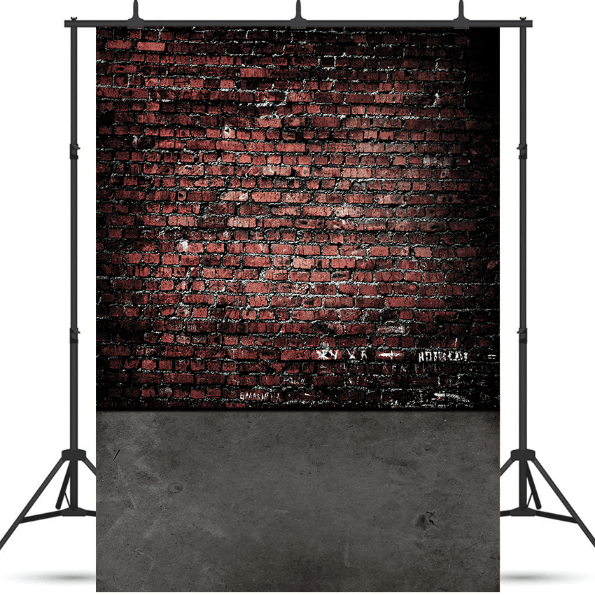 Retro Brown Brick Wall Backdrop Photo Studio SBH0587