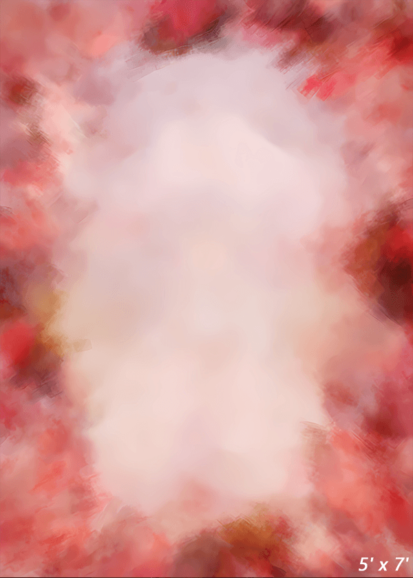 Fine Art Red Floral Background Backdrop SBH0601