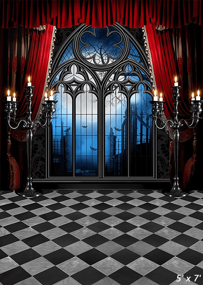 Vampire Themed Halloween Backdrop for Photoshoot SBH0605