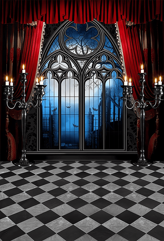 Vampire Themed Halloween Backdrop for Photoshoot SBH0605
