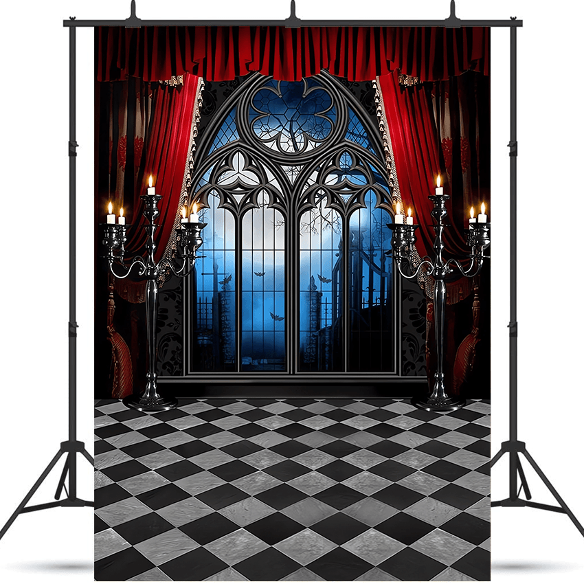 Vampire Themed Halloween Backdrop for Photoshoot SBH0605