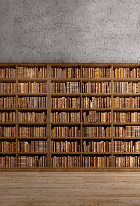 Old Books On Wooden Shelf Backdrop for Photo SBH0606