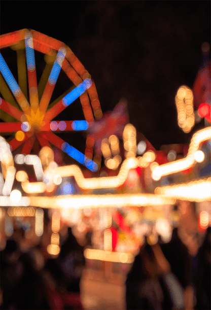 Bokeh Nighty Amusement Park Backdrop for Photo SBH0608