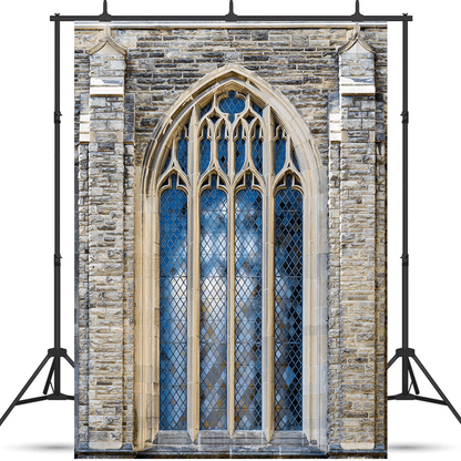 Gothic Old Church Window Backdrop for Photo SBH0611