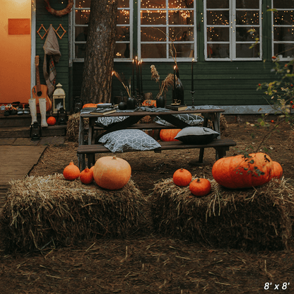 Thanksgiving Fall Pumpkin Maple Leaf Backdrop for Photo SBH0627