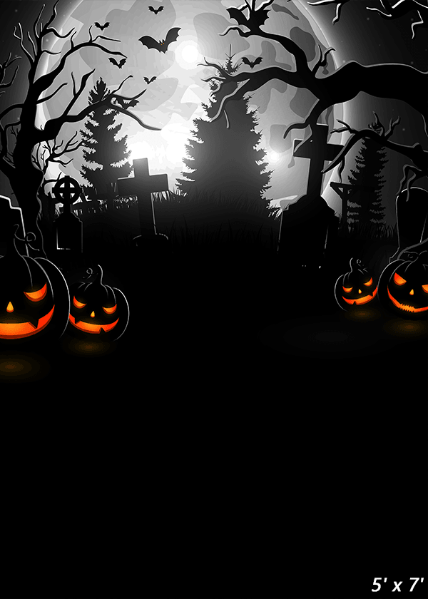 Scary Halloween Night Background Backdrop for Photo SBH0628