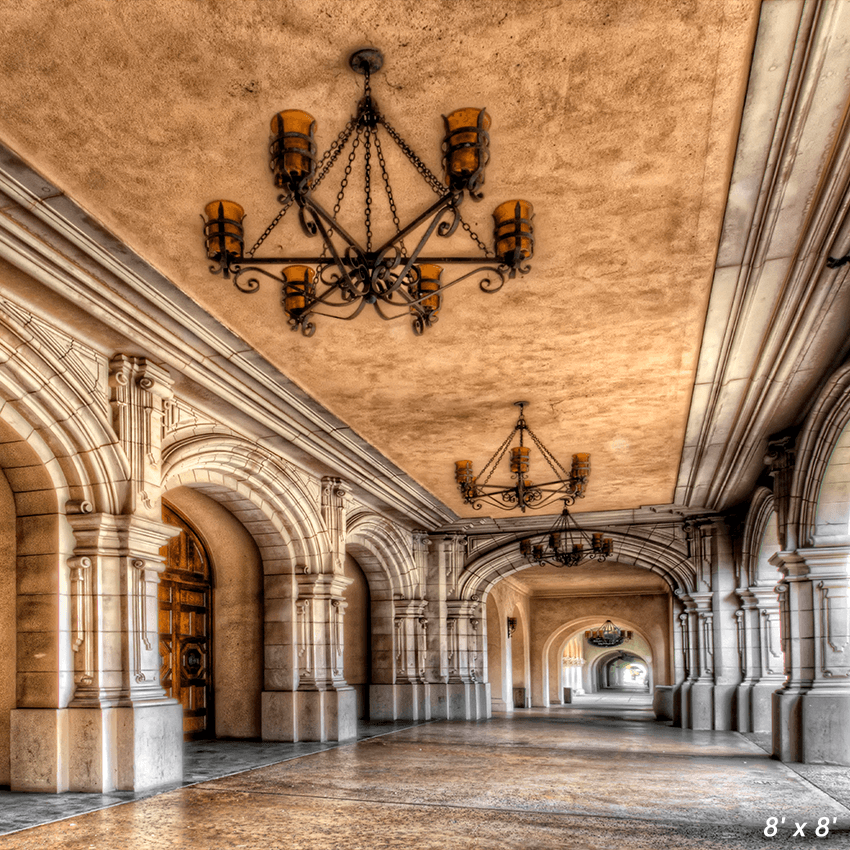 Balboa Park Old Style Chandelier Walkway Arches Backdrop SBH0635