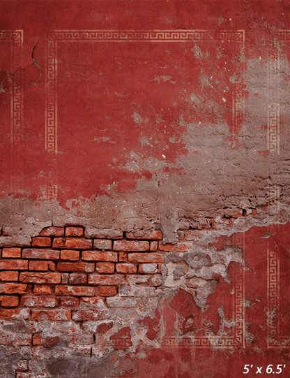 Cracked Concrete Brick Wall Background Backdrop SBH0643