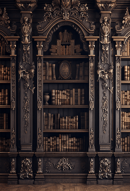 Royal Bookshelf Library Archive Place Backdrop for Photo SBH0665