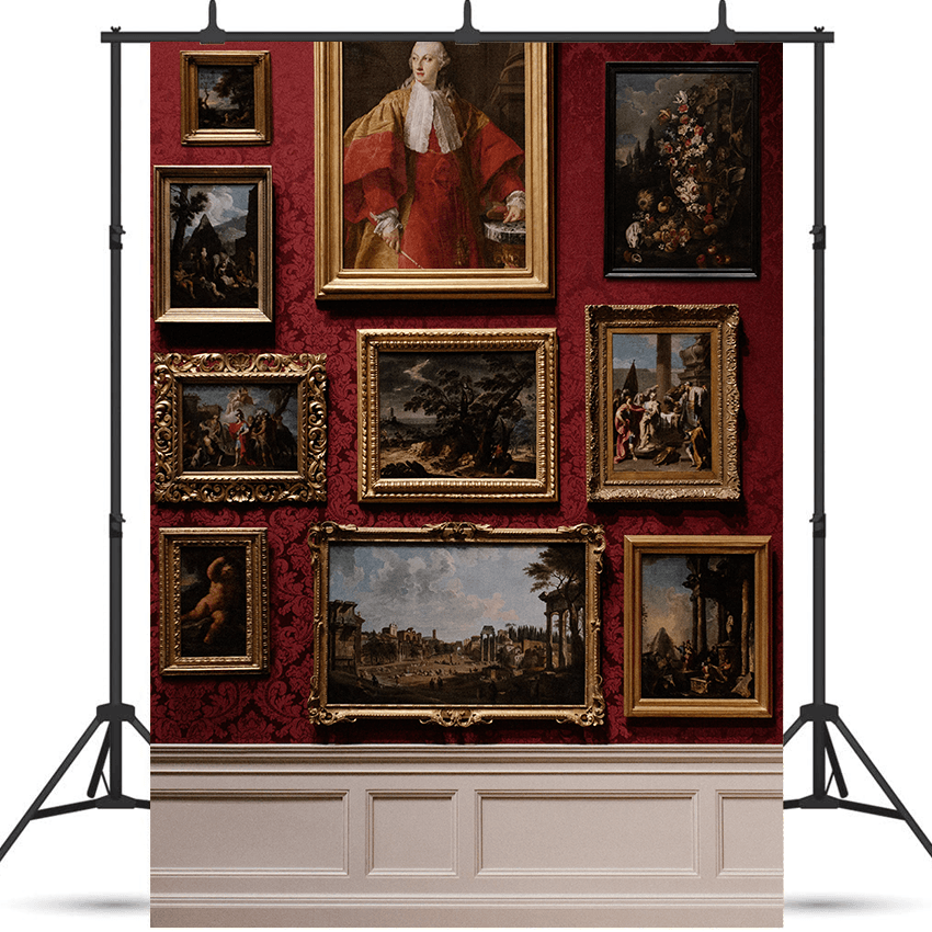 Original Abstract Modern Contemporary Art Backdrop for Photo SBH0682