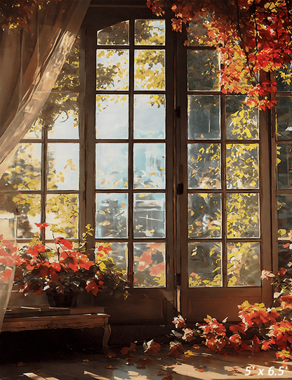 Autumn Wall Flower Backdrop Portrait Photography Photo Studio Prop SBH0684