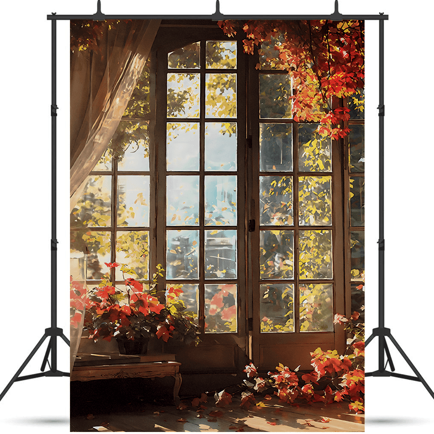Autumn Wall Flower Backdrop Portrait Photography Photo Studio Prop SBH0684