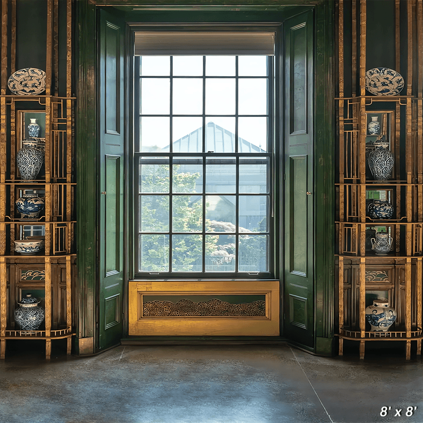 The Peacock Room Interior Wall Decor Background Backdrop  SBH0690