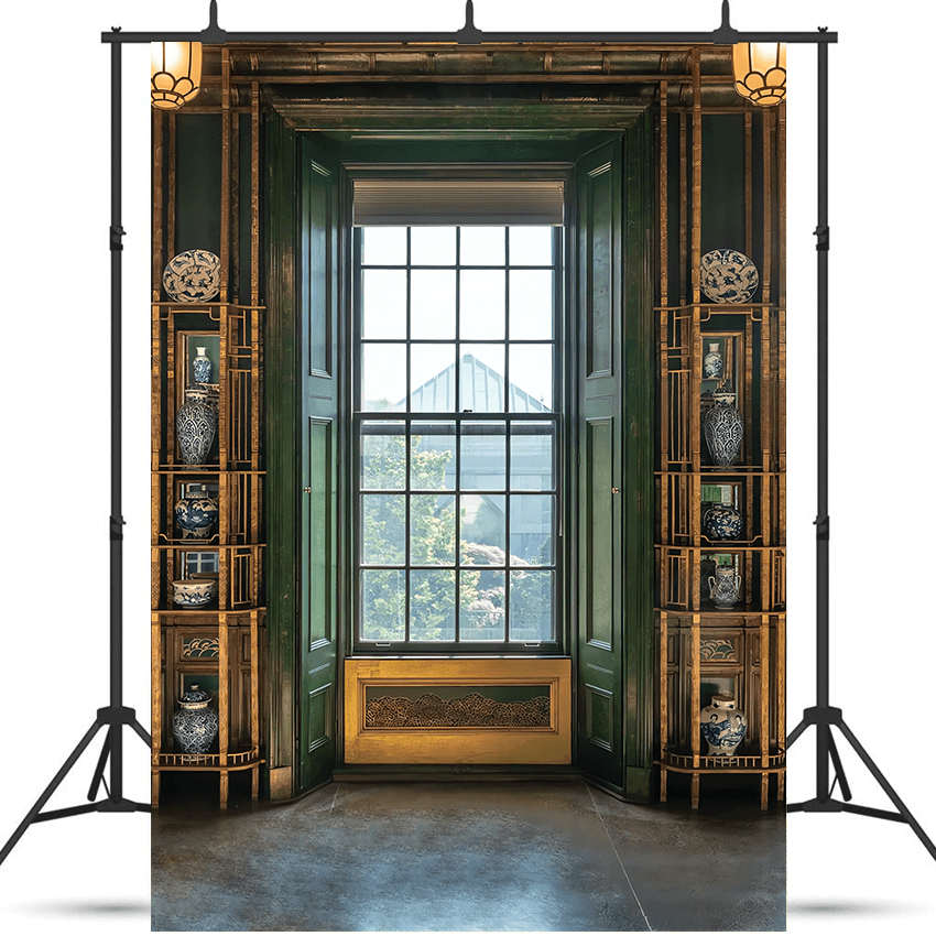 The Peacock Room Interior Wall Decor Background Backdrop  SBH0690