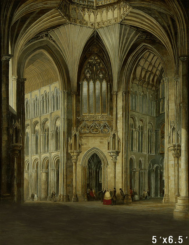 Interior view of Cathedral Church Fabric Backdrop for Photo SBH0704