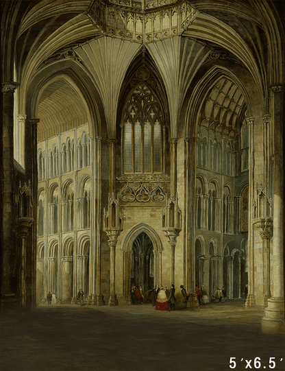 Interior view of Cathedral Church Fabric Backdrop for Photo SBH0704