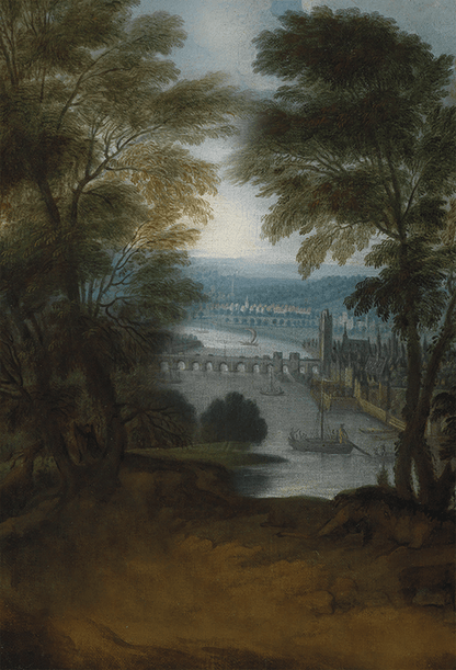 A Mountainous River Landscape Fabric Backdrop for Photo SBH0706