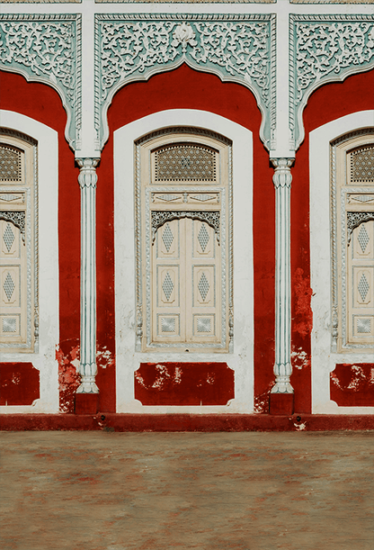 Old Decorated Building Awesome Design Photography Backdrop SBH0720