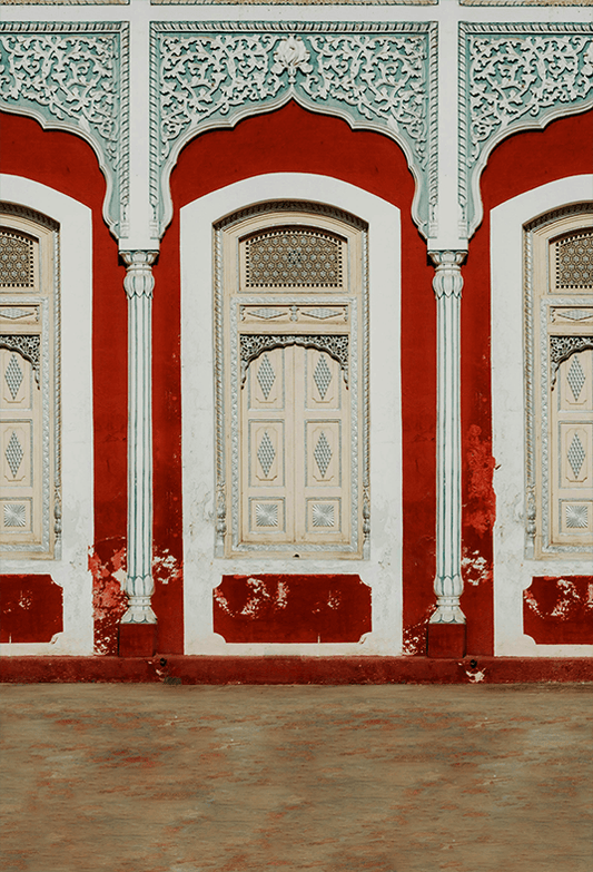 Old Decorated Building Awesome Design Photography Backdrop SBH0720