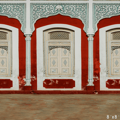 Old Decorated Building Awesome Design Photography Backdrop SBH0720