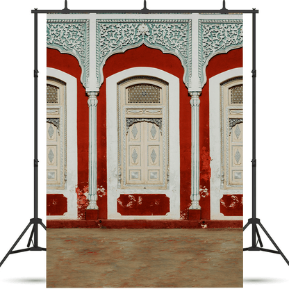 Old Decorated Building Awesome Design Photography Backdrop SBH0720