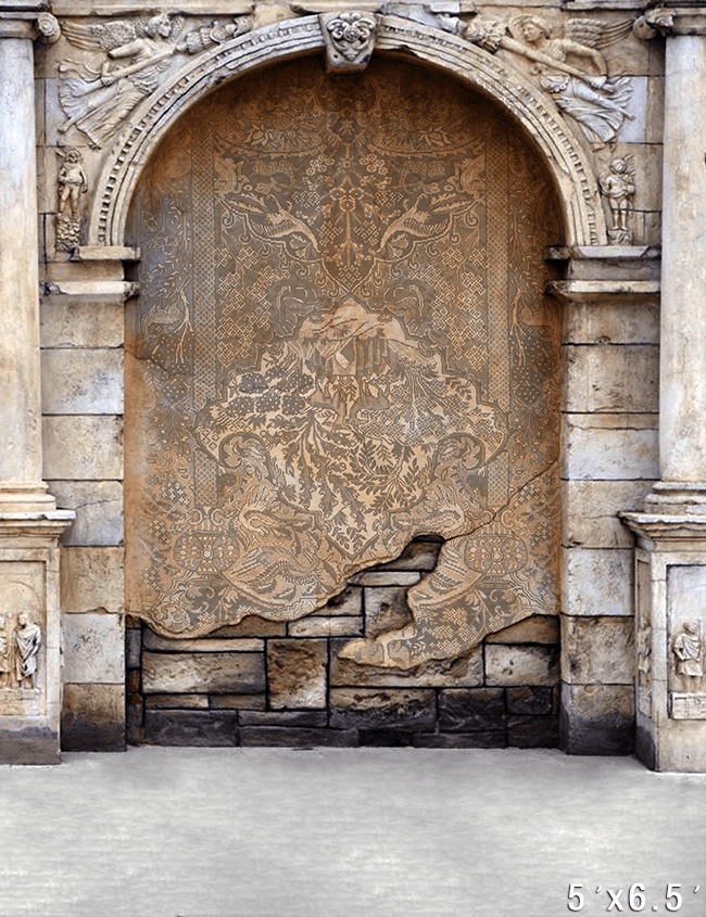 Old Historical Fortress Stone Fortification Backdrop for Photo SBH0724