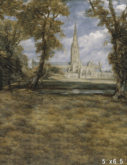 Salisbury Cathedral from the Garden Backdrop SBH0731