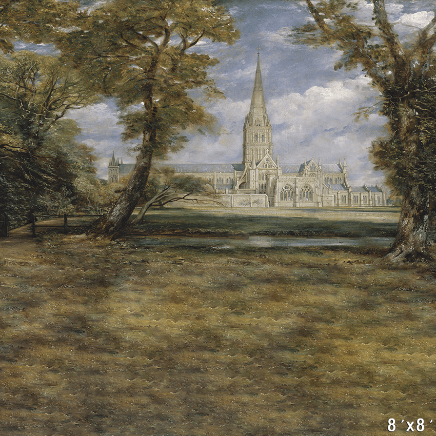 Salisbury Cathedral from the Garden Backdrop SBH0731