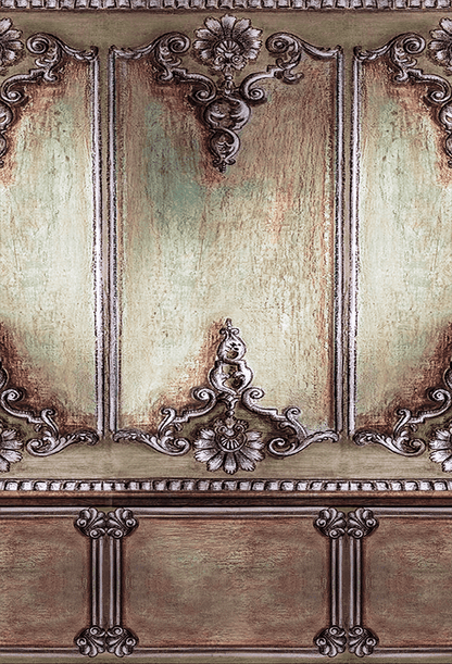 Vintage Baroque Ornate Panel Photography Background SBH0742