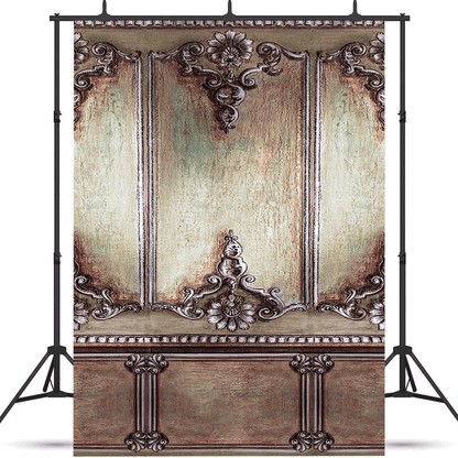 Vintage Baroque Ornate Panel Photography Background SBH0742