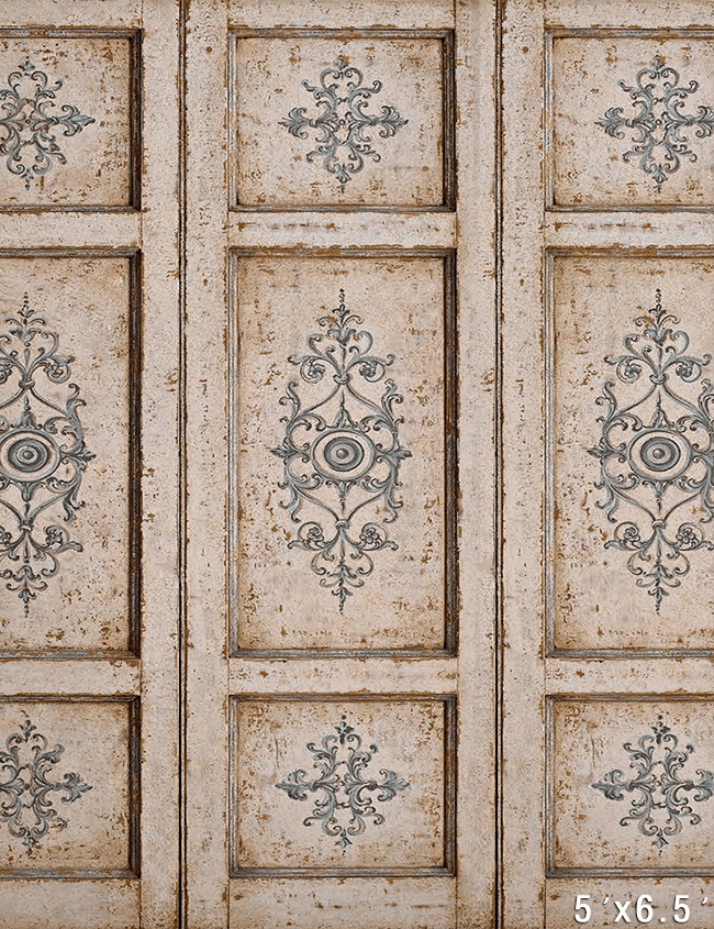 Rustic Vintage Ornate Panel Photography Background SBH0755