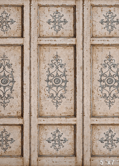 Rustic Vintage Ornate Panel Photography Background SBH0755