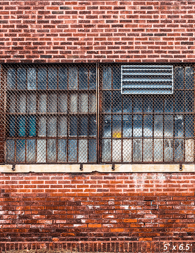 Old Warehouse Brick Wall Backdrop for Photography SBH0345