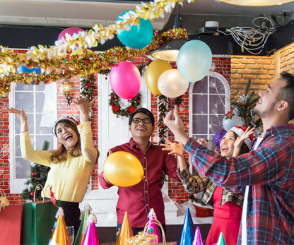 Merry Christmas Red Brick Photo Backdrop for Photography