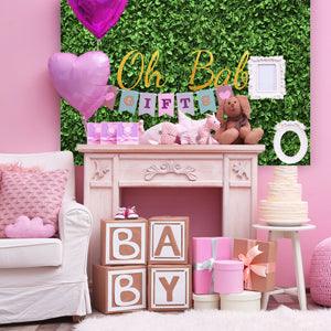 Dark Green Photography Backdrop for Baby Shower Party