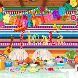 Fiesta Colorful Backdrop for Birthday Party Photography