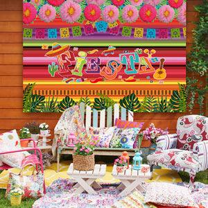 Fiesta Colorful Photography Backdrop for Party